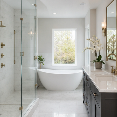 A deep-cleaned bathroom