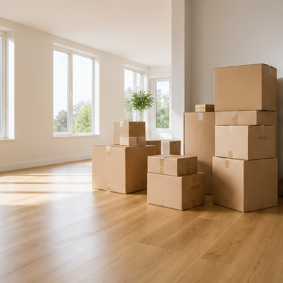 An empty property prepared for handover